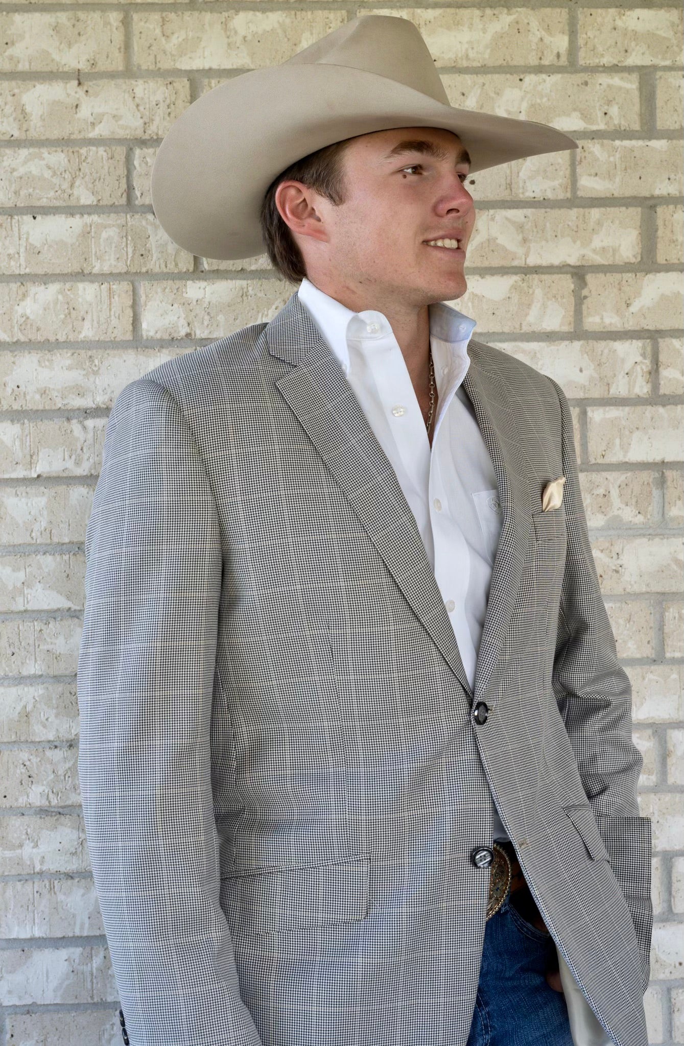 Smokey Houndstooth Cowboy Sport Coat – Timeless Western Tailoring