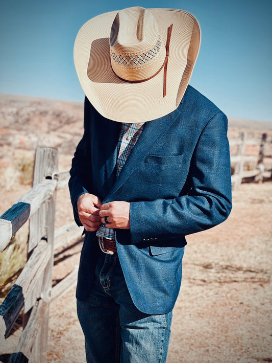 Blue Ribbon Cowboy Sport Coat — Luxury Western Jacket for Men | Espuela Design Co.