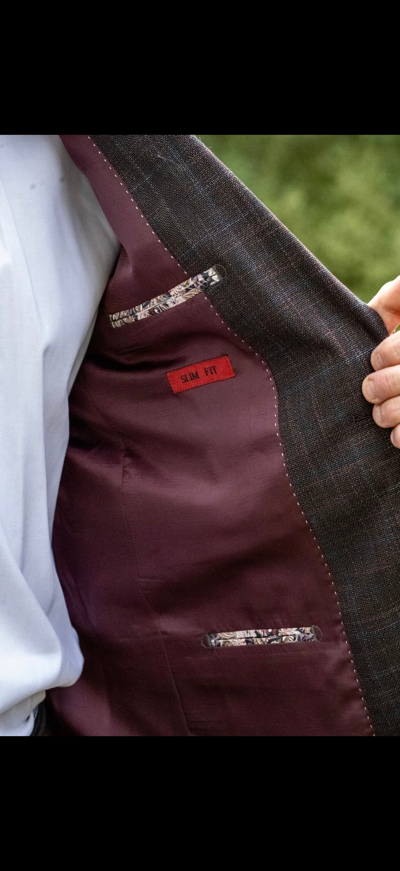 The Whiskey Ridge Cowboy Sport Coat – Slim Fit Saddle Brown