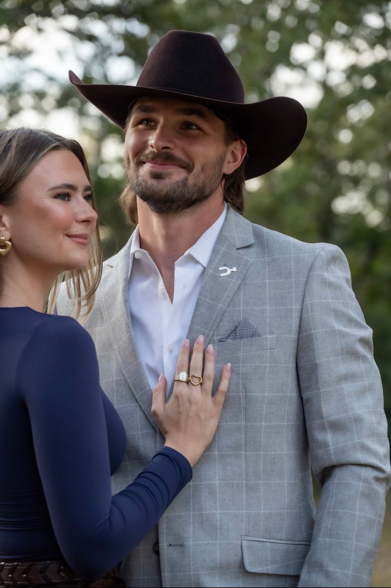 Dove Grey Windowpane Cowboy Sport Coat – Slim Fit Classic Western Refinement