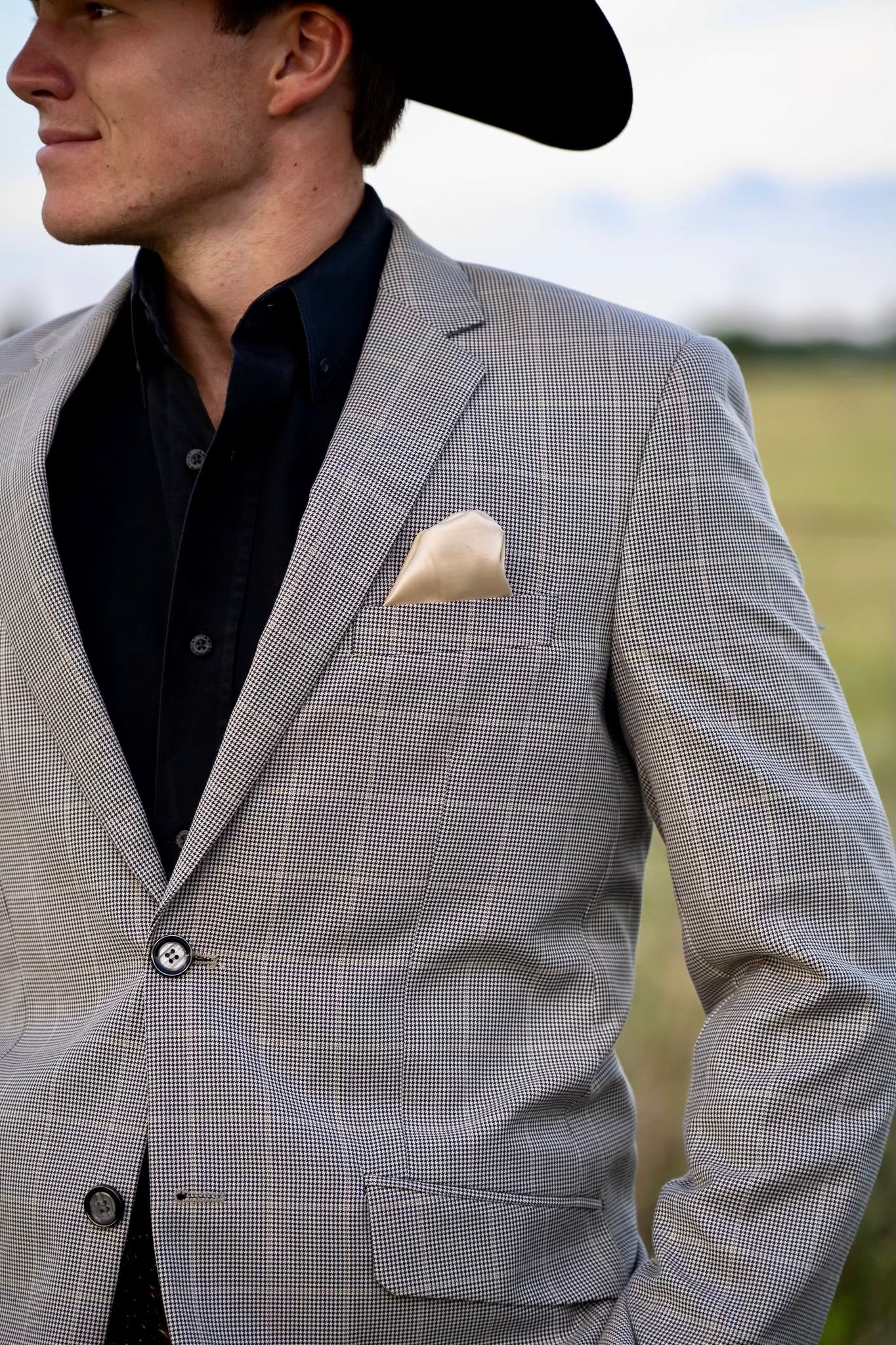 Smokey Houndstooth Cowboy Sport Coat – Timeless Western Tailoring