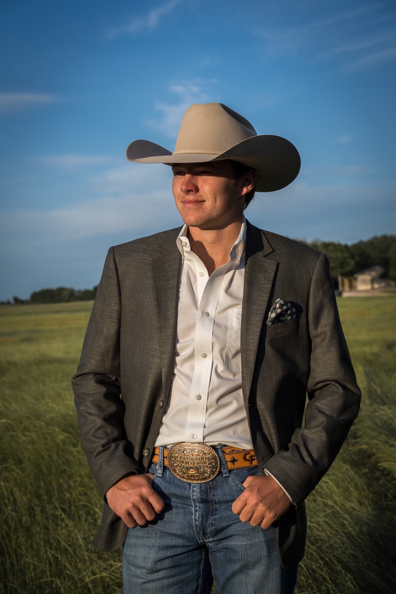 Army Green Cowboy Sport Coat – Slim Fit Western Dress Jacket