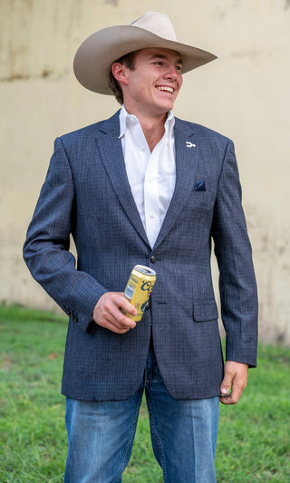 New!! Dark Denim Chino Cowboy Sport Coat
