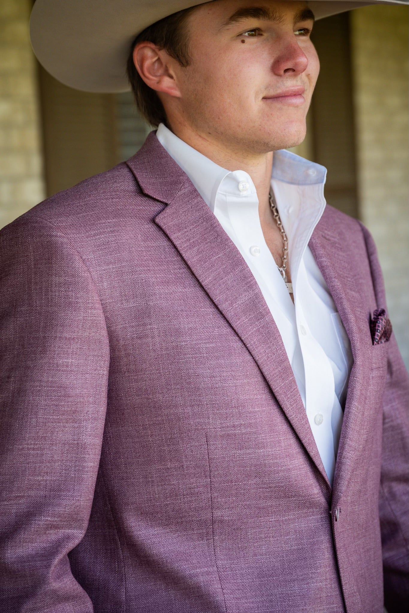 Solid Aggie Maroon Cowboy Sport Coat – Slim Fit Western Evening Jacket