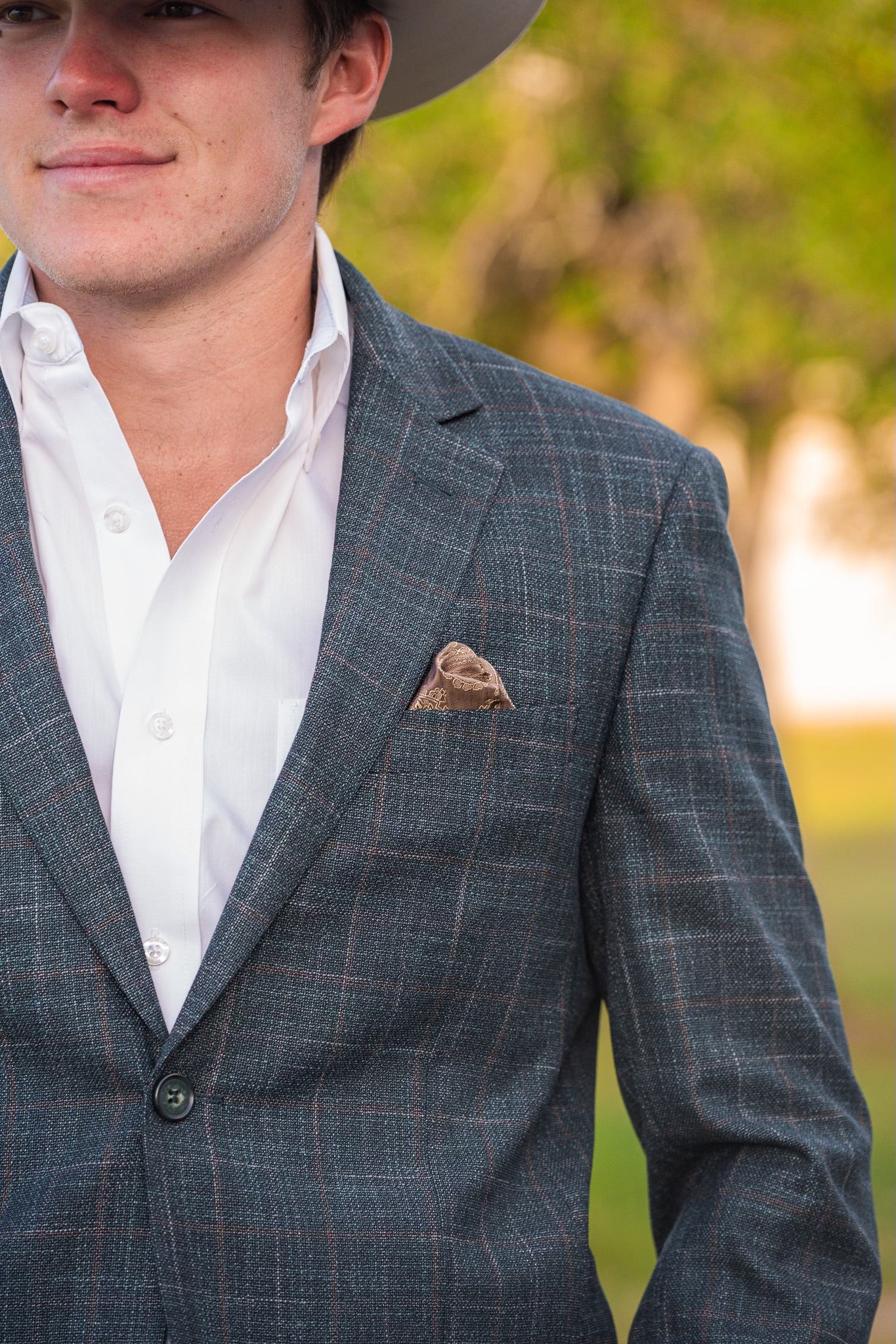 NEW Dark Green with Tan Detail Cowboy Sport Coat – Classic Western Lifestyle Jacket