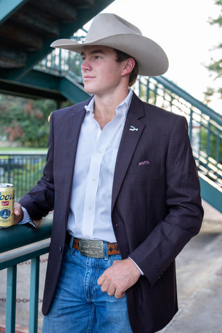 New!! Deep Burgundy Cowboy Sport Coat