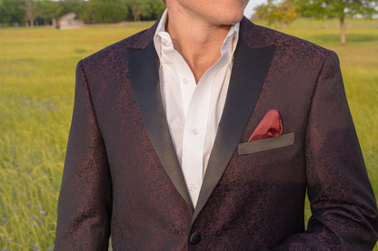 Black Cherry Slim Fit Cowboy Sport Coat – Western Lifestyle Jacket