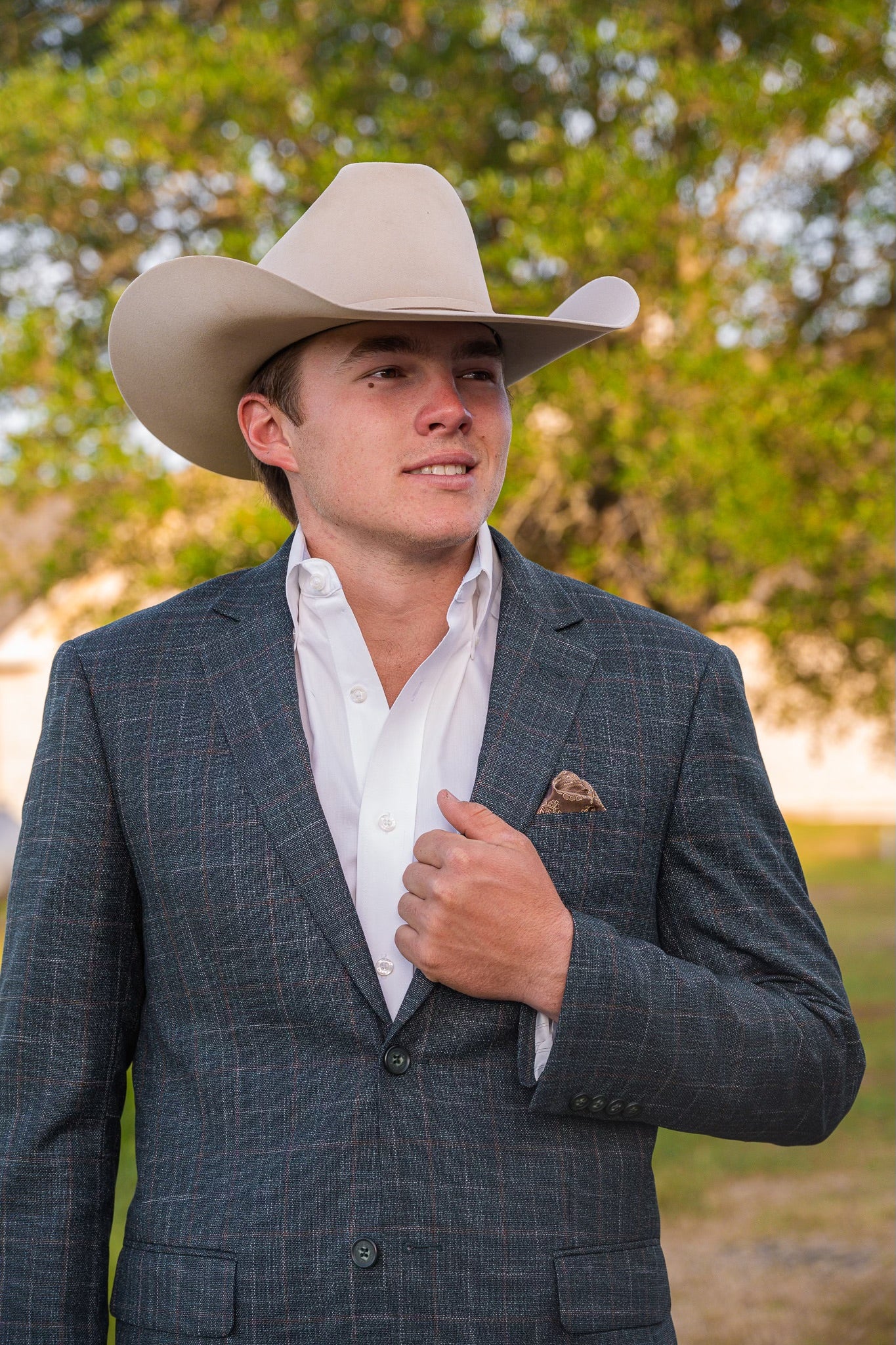 NEW Dark Green with Tan Detail Cowboy Sport Coat – Classic Western Lifestyle Jacket