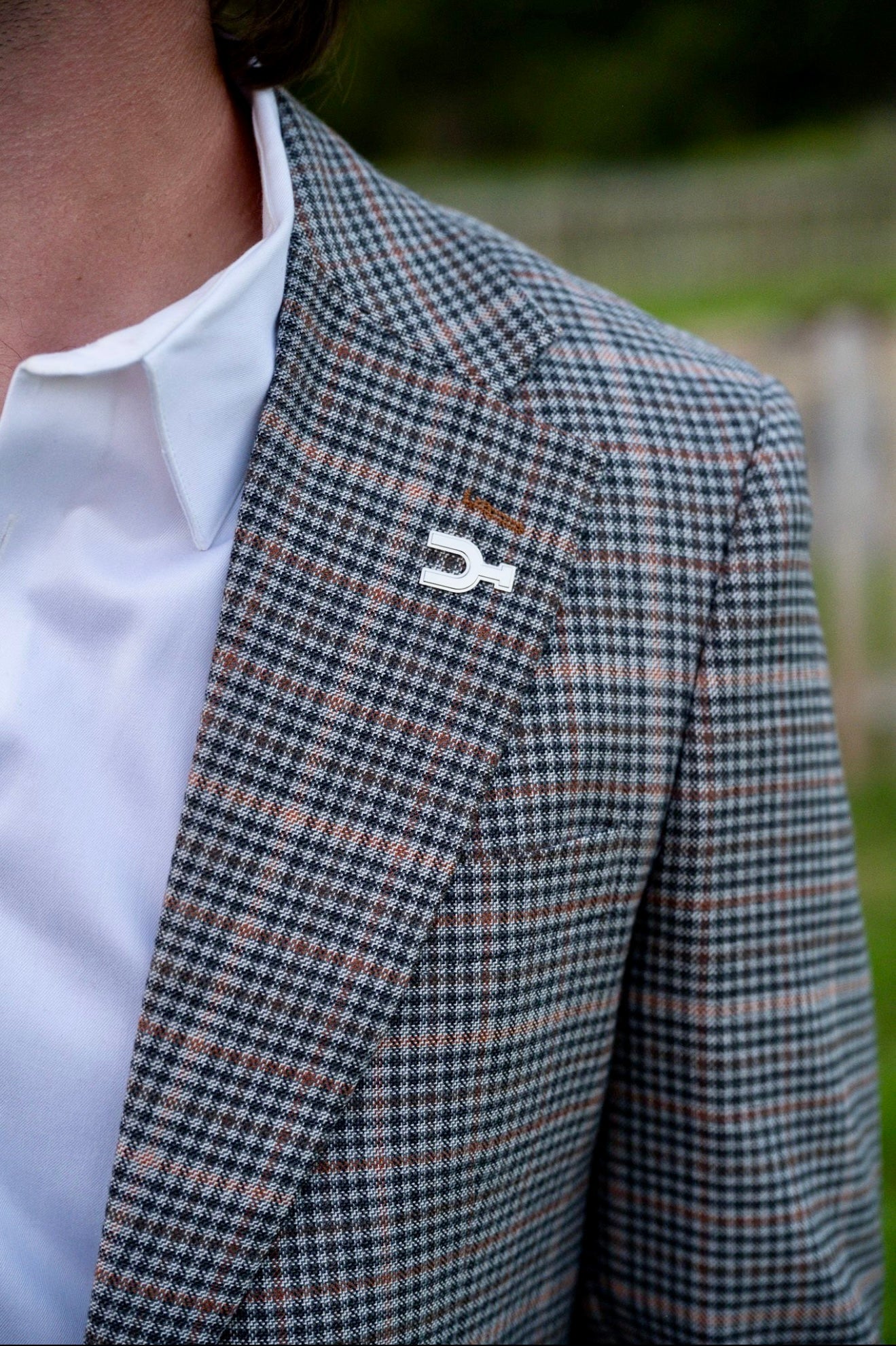 The Saddle Smoke Cowboy Sport Coat – Rust, Grey & Brown Plaid