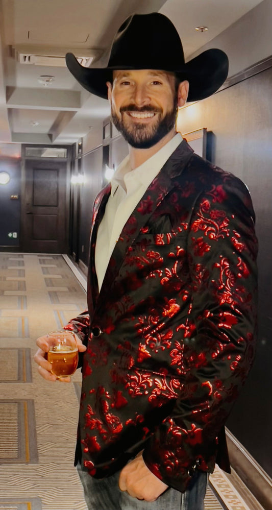 Red Foil Cowboy Sport Coat