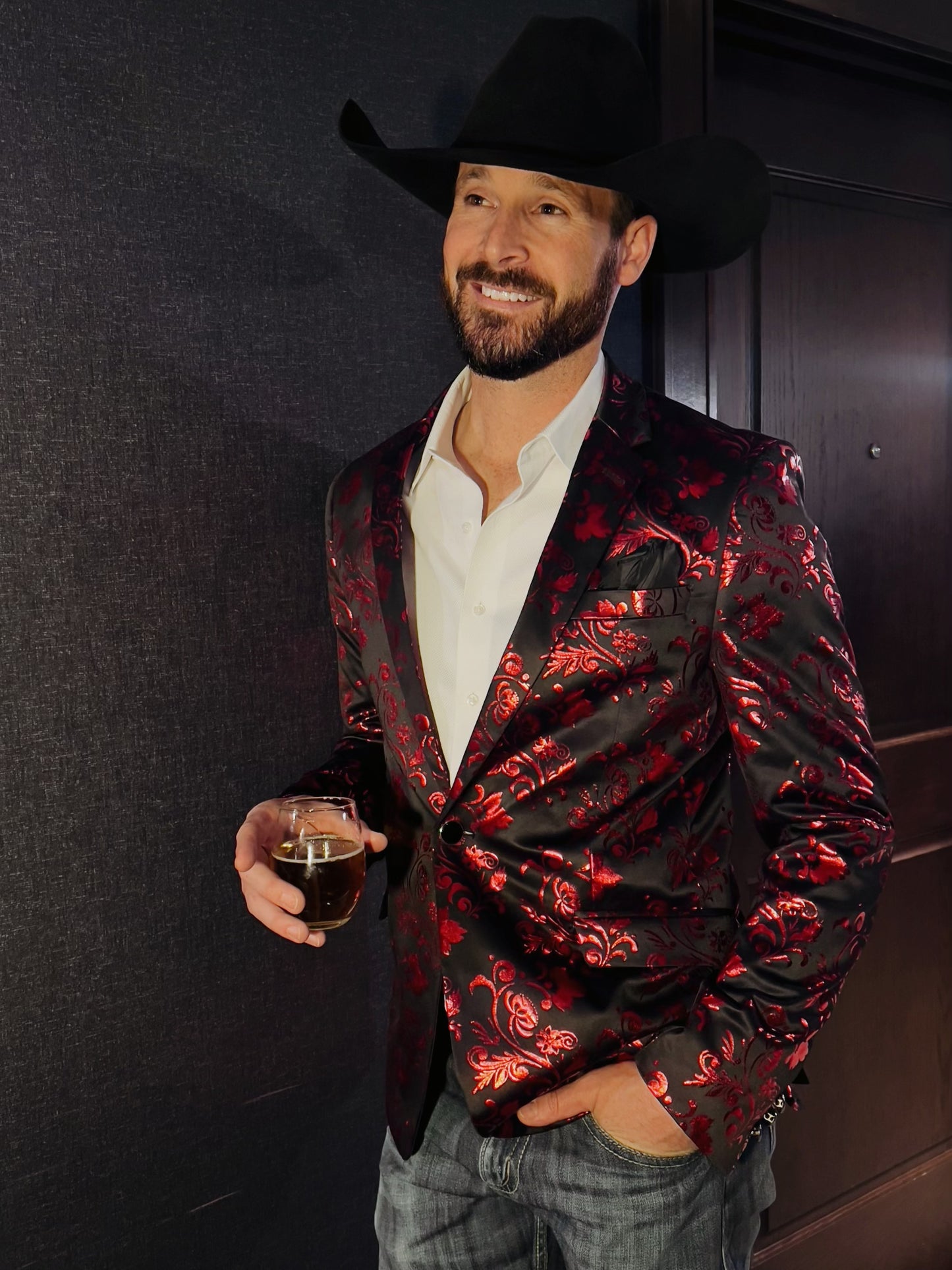 Red Foil Cowboy Sport Coat