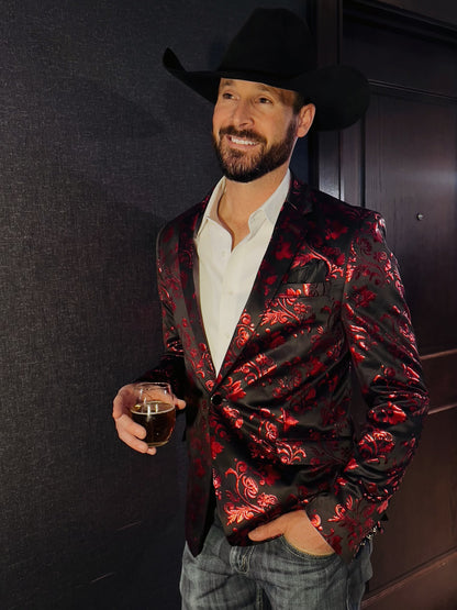 Red Foil Cowboy Sport Coat