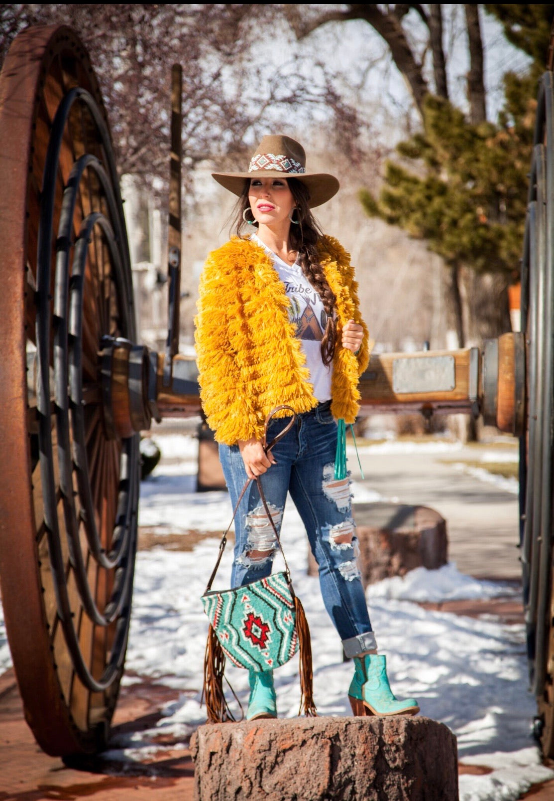 Mini Carico Lake Saddleblanket Crossbody