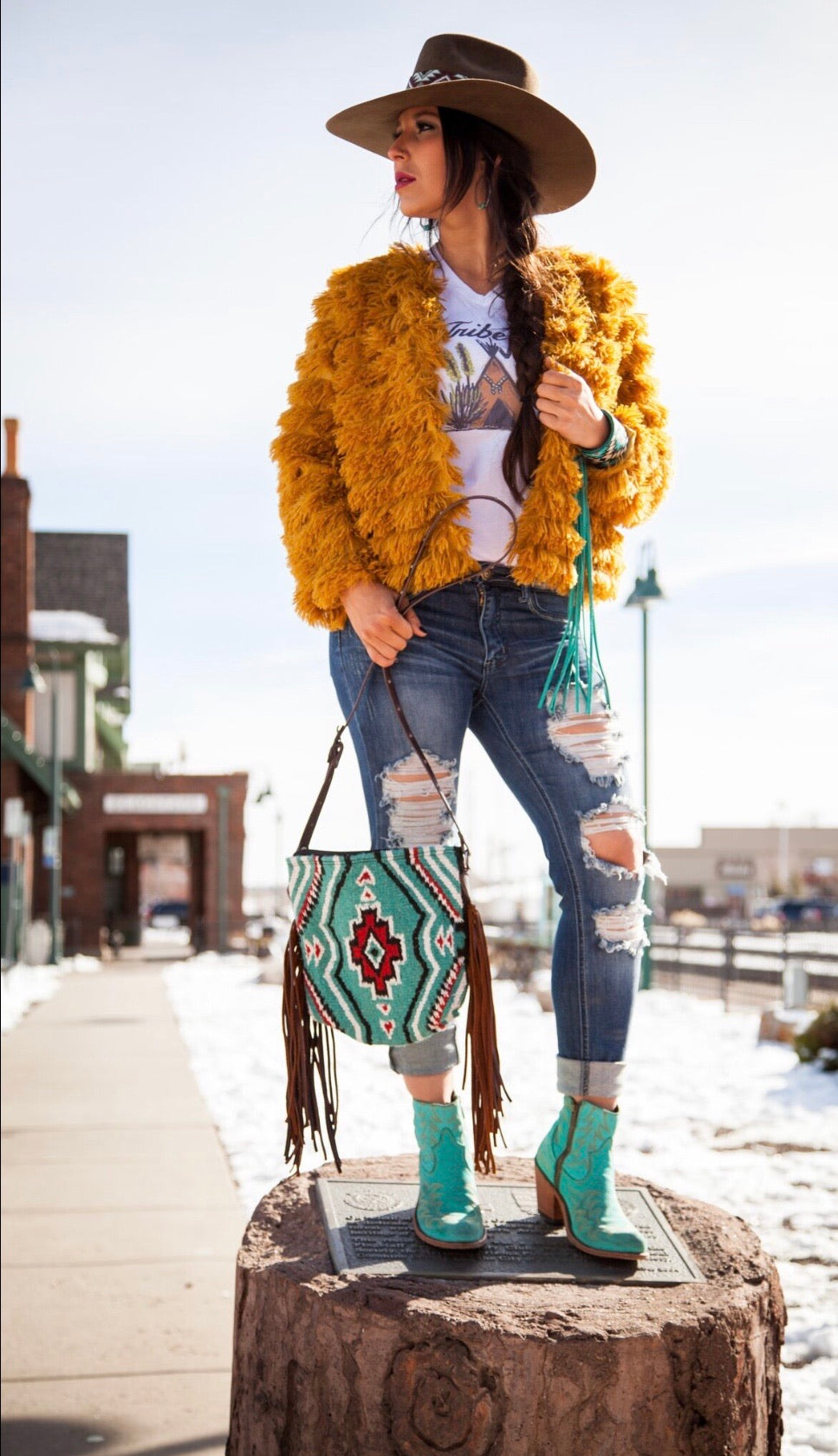 Mini Carico Lake Saddleblanket Crossbody